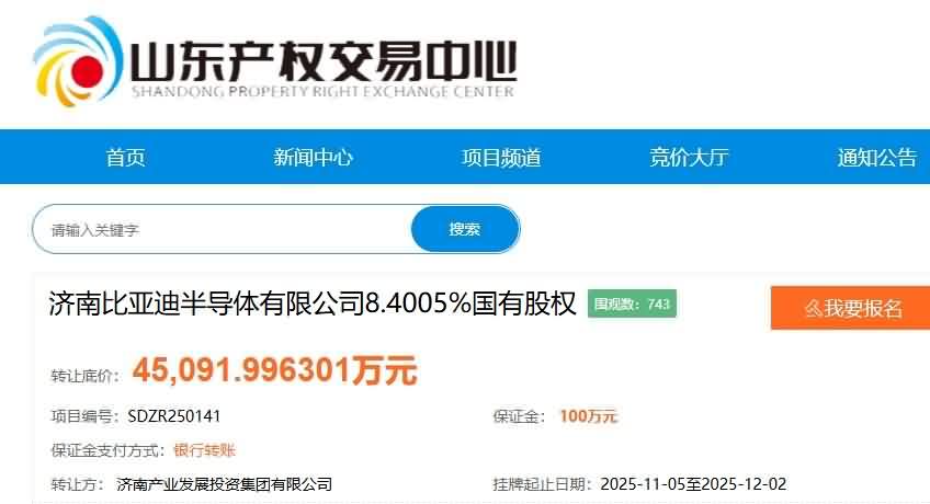 突发！比亚迪半导体约12亿股权“大甩卖”-芯城品牌采购网